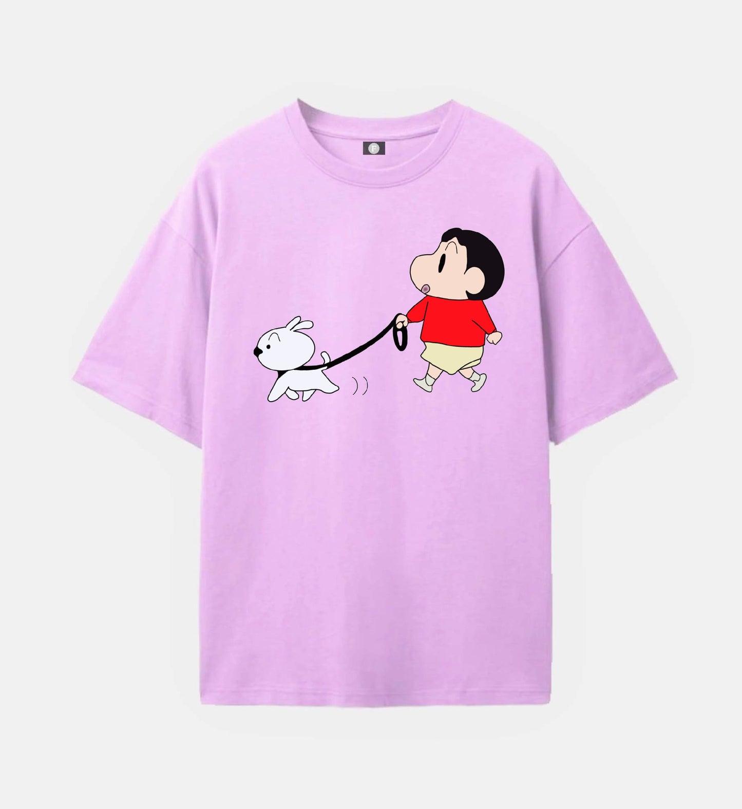 Shinchan & shiro walking - lilac