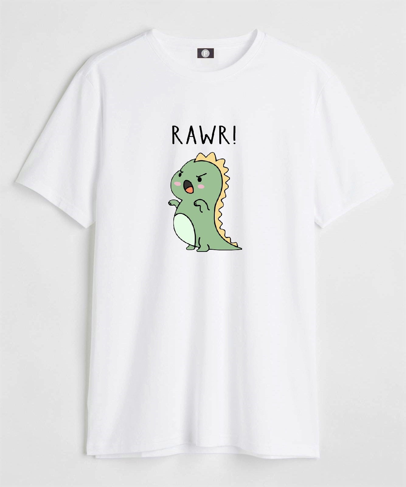 RAWR! dino - white