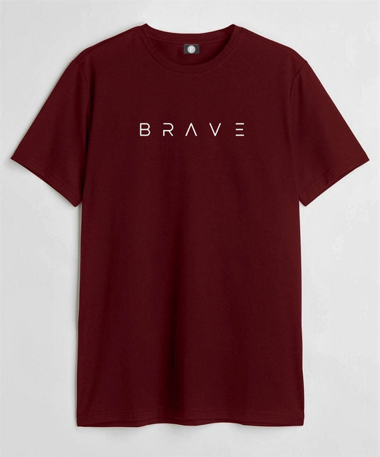 BRAVE - maroon