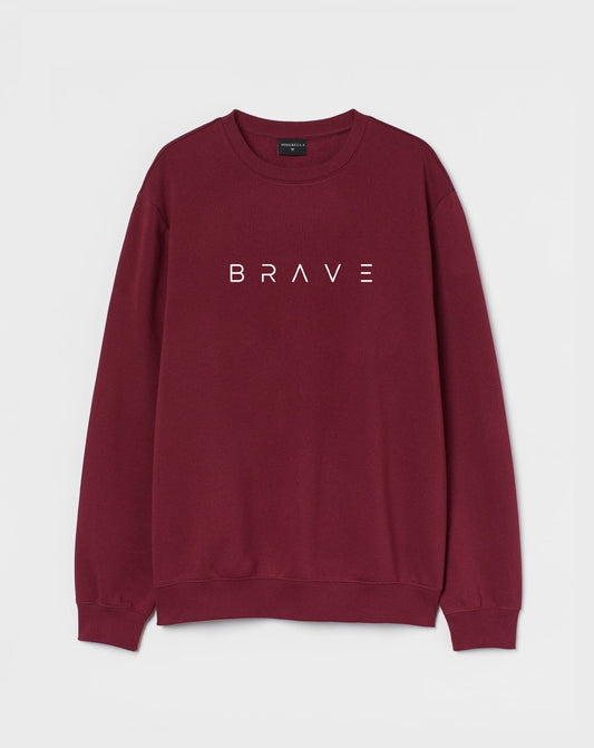 BRAVE - maroon